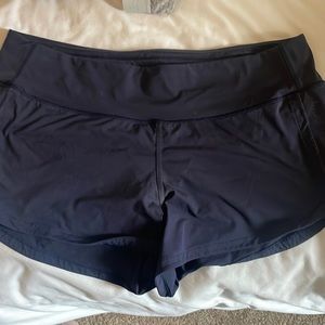 Lululemon navy blue speed shorts